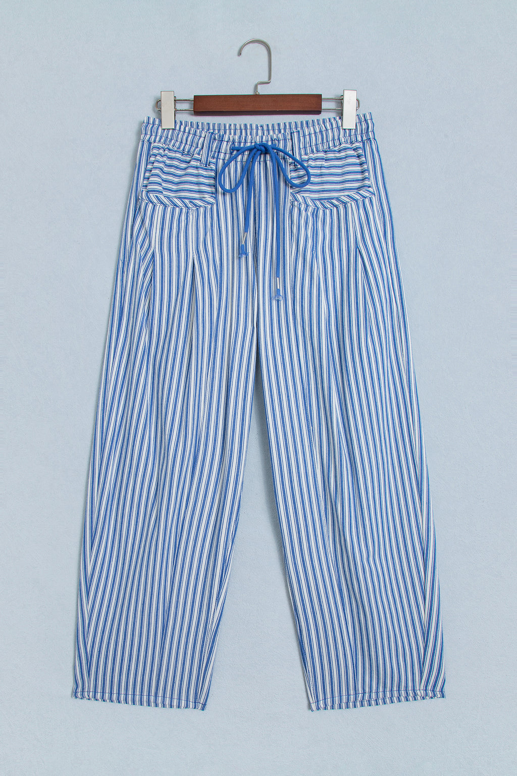 Red Stripe Drawstring Casual Loose Pants
