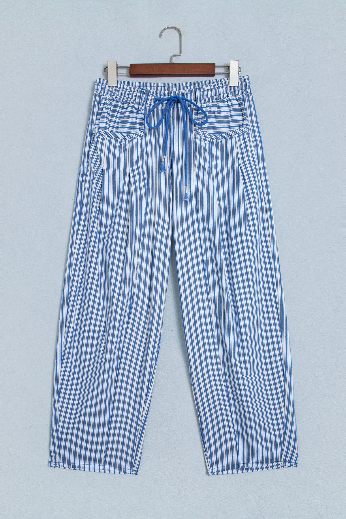 Red Stripe Drawstring Casual Loose Pants