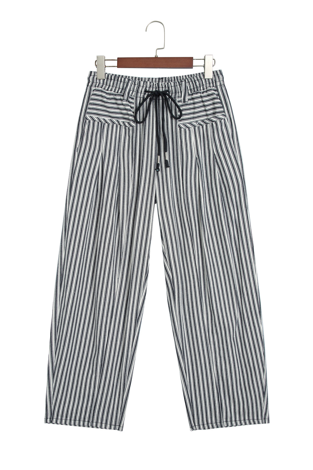 Red Stripe Drawstring Casual Loose Pants