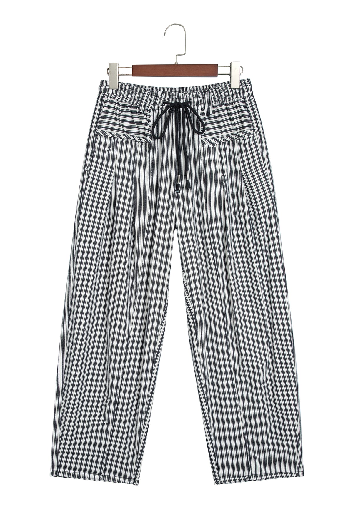 Red Stripe Drawstring Casual Loose Pants