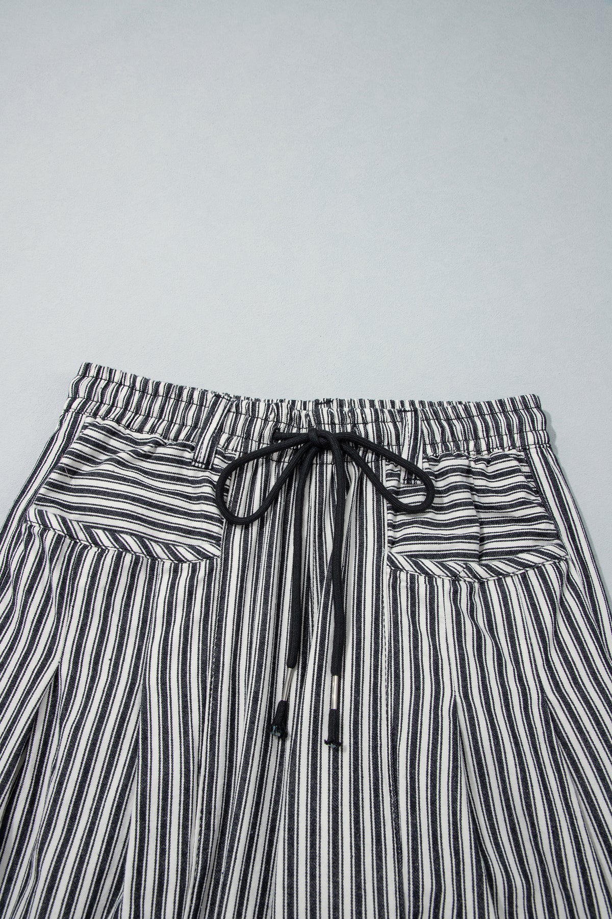 Red Stripe Drawstring Casual Loose Pants