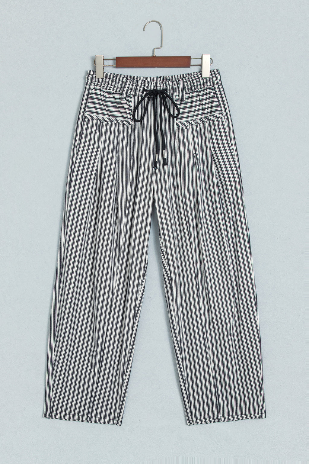 Red Stripe Drawstring Casual Loose Pants