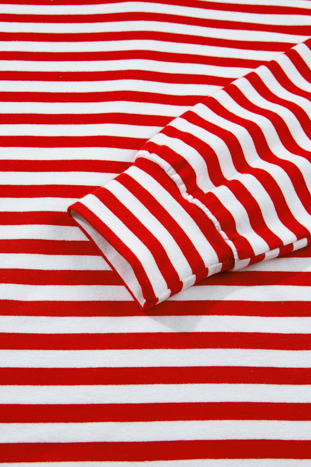 Red Stripe Colorblock Trim Polo Collar Drawstring Elastic Waist Band Casual 2pcs Outfit