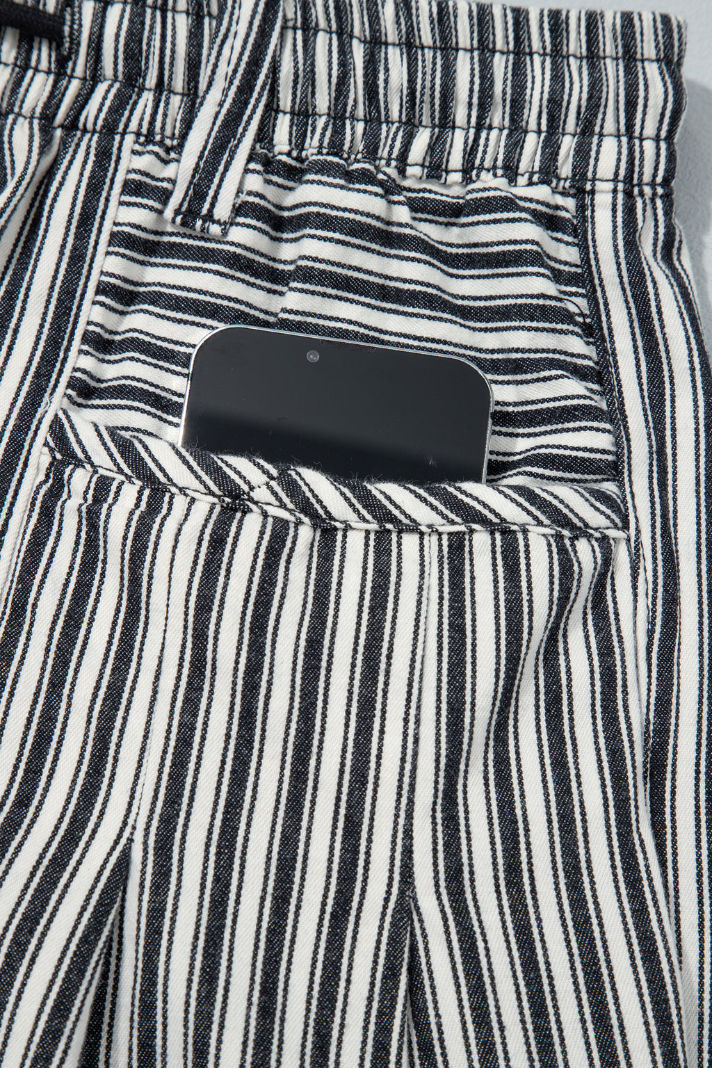 Red Stripe Drawstring Casual Loose Pants