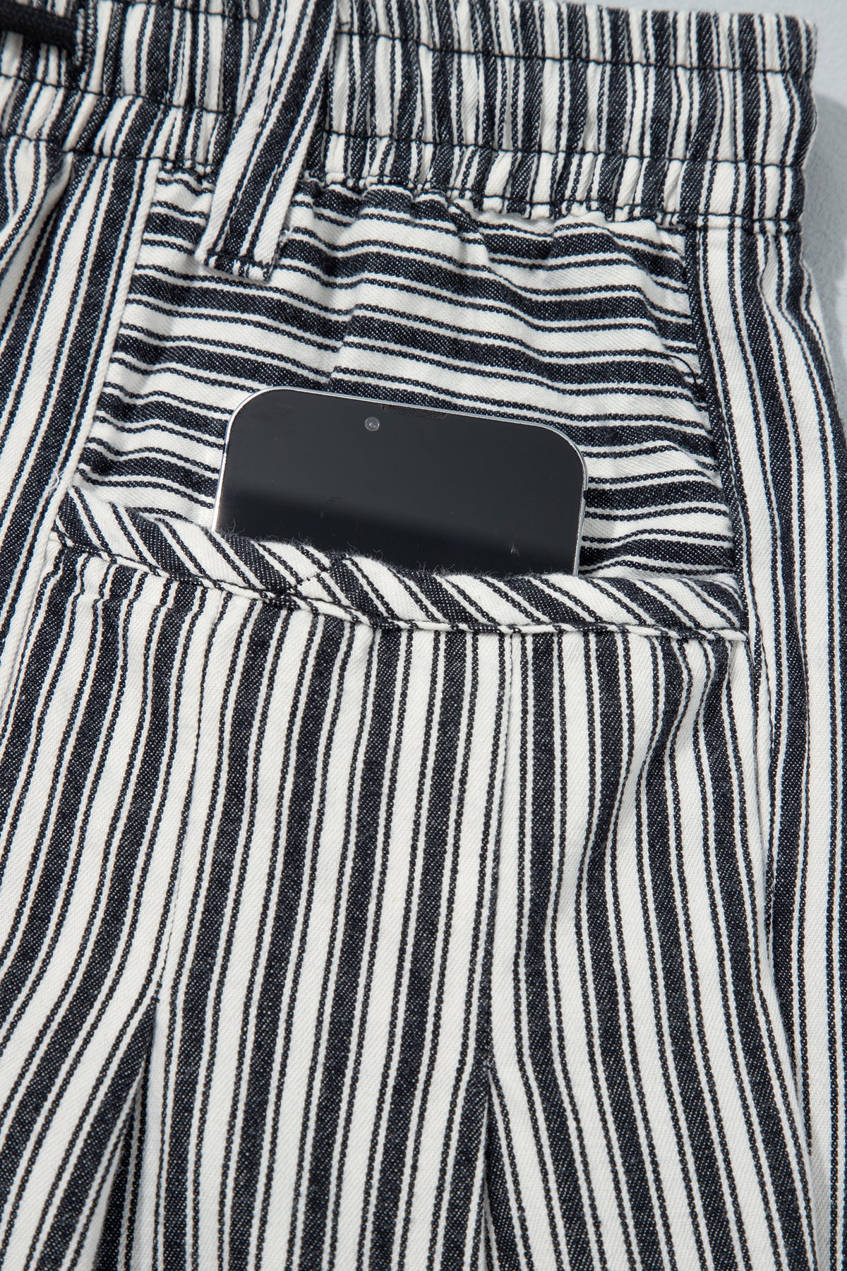 Red Stripe Drawstring Casual Loose Pants